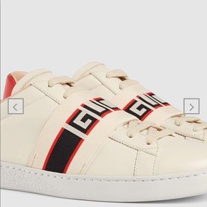 New Ace Gucci Band Leather Sneaker
